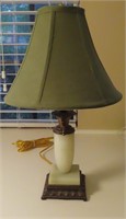 Outstanding Marble and Brass Vintage Lamp.