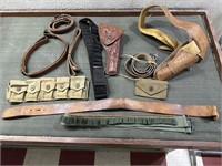 11pc lot belts holsters ammo gun belts