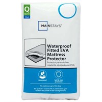 Queen  Sz Q Mainstays Waterproof EVA Fitted Mattre