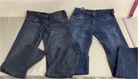 2 Levi’s Denim Jeans Size 36x36