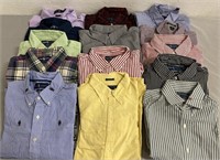 14 Ralph Lauren Button Up Shirts Size Large