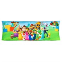20 x 54  Kids sz Super Mario Kids Body Pillow Cove