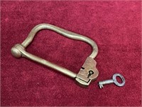 Antique Brass Lock w/ Key