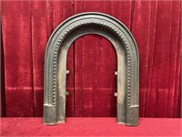 Antique Coal Fireplace Cast Iron Arch