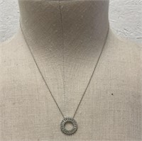 Sterling Silver Circular Necklace