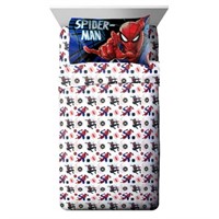 Sz Twin Spider-Man Kids 3-Piece Sheet Set  Microfi