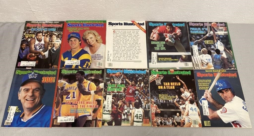 10 Vintage Sports Illustrated Magazines