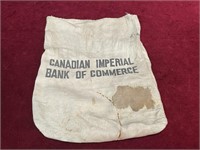 Vtg Canadian Imperial Bank Deposit Bag - 10" x 13"