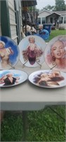 5 plates again of Marilyn Monroe