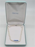 TOSCOW SALT WATER PEARL NECKLACE IN BOX $500 VAL
