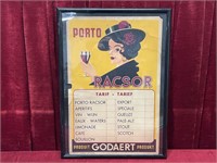 Vintage France Restaurant Price Poster