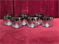 1960s Mercury Band Cocktail Glass Set