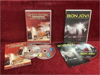 Queen & Bon Jovi Live Concert DVDs