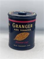 Vintage GRANGER Pipe Tobacco Tin Hunting Dog Logo
