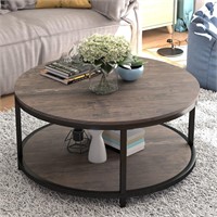 NSdirect Round Coffee Table 2 Tier