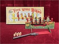 1940s Five Wise Birds Shooting Game - Works