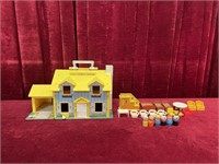 1969 Fisher-Price Play Family House w/ Acc's