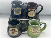 Advertising pottery mugs