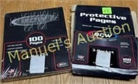 (2) BOXES PROTECTIVE PAGES  (QTY 200)