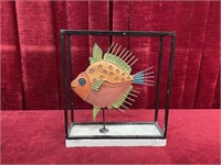 Tin Art 3-D Fish Figure