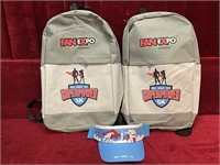 Fan-Expo Canada Back Packs & Visor - Unused