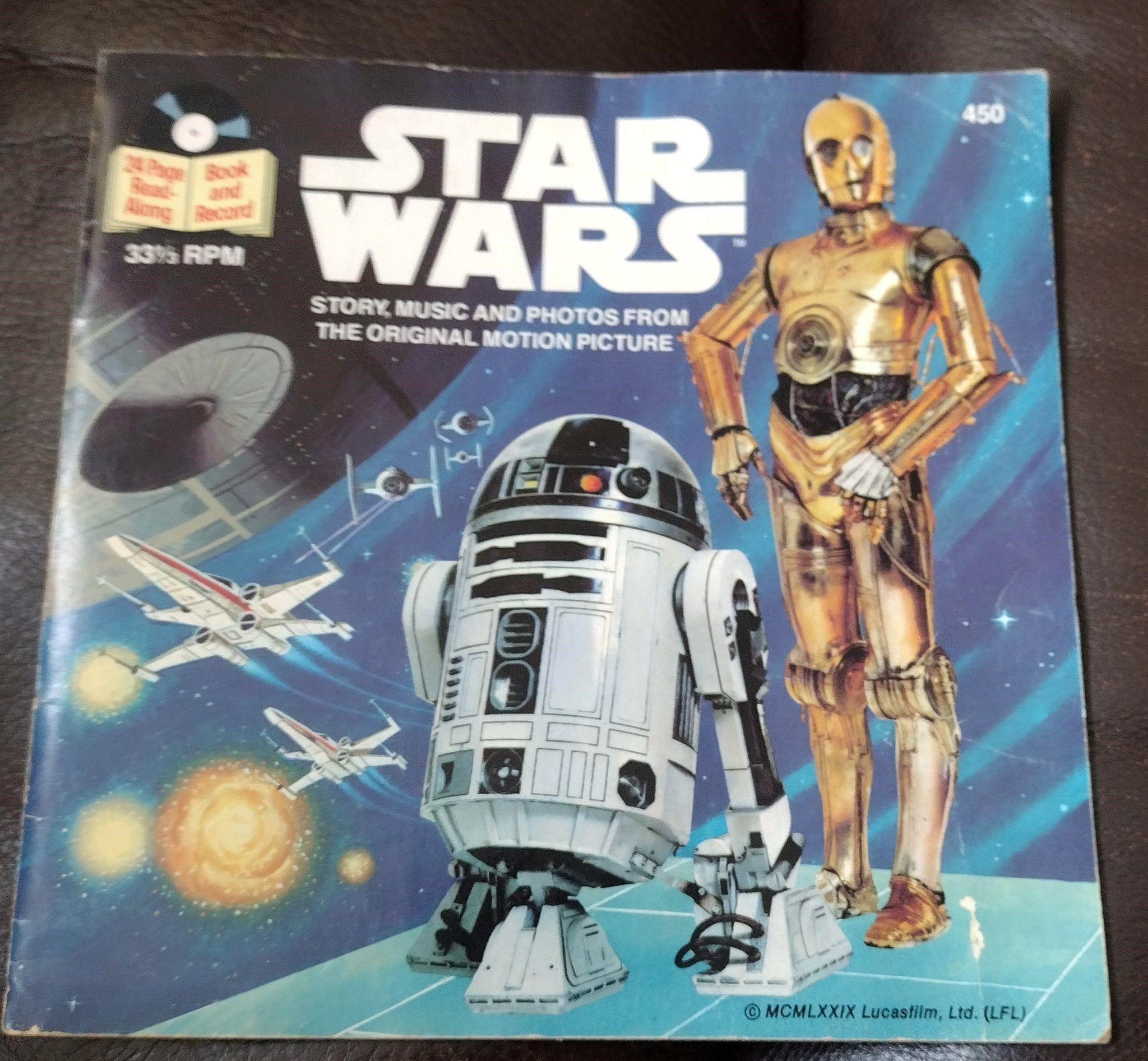 1979 Star Wars Story Book & 33rpm Record! G+