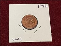 1946UNC Canada 1¢ Coin
