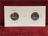 2 2021 Canada 10¢ Bluenose Coins