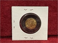2022UNC Canada QEII Mourning Black Ring $2 Coin