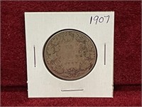 1907 Canada Silver 50¢ Coin