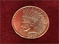 1oz USA Copper Bullion Indian Head Coin