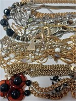 Lot of Silvertone and Goldtone Necklaces