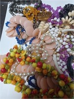 Lot of Costume Necklaces and Some Bracelets,
