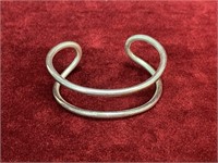 Marked 925 Vintage Silver Cuff Bracelet-Not Tested