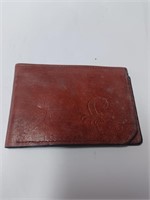 Vtg. Vault Leather Wallet w/ Lobster