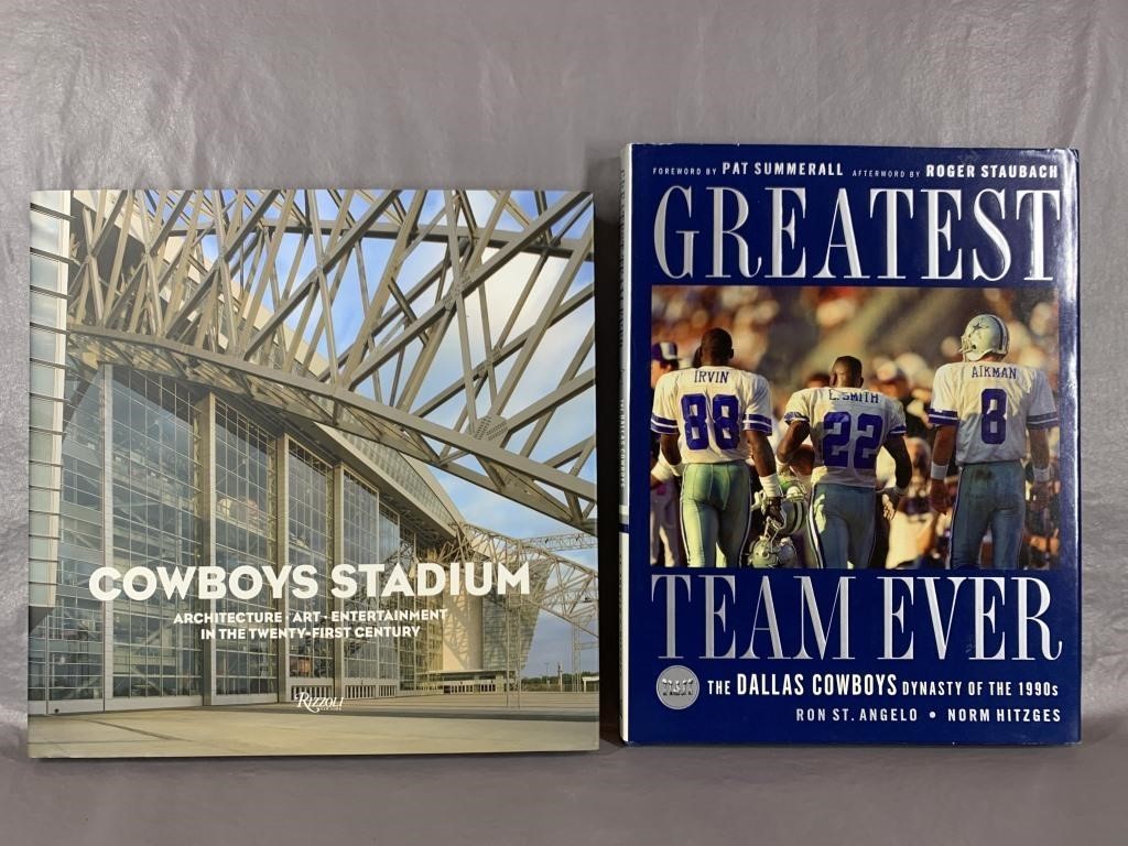 2 Dallas Cowboys Books, One Signed Jerry Jones
