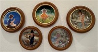 L - 5 FRAMED COLLECTIBLE PLATES (E52)