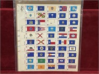1976 USA Bicentennial State Flag Sheet #1682a