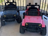 L - LOT OF 2 TODDLER CARS "AS-IS"