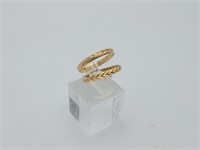 14K Yellow Gold Bands Rig Rings 2.1 grams