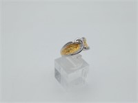 Sterling with Gold Ring