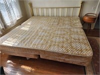 Newer Metal Bed, King Size, Mattresses, Box