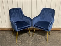 Retro Appearance Velvet Chair Set