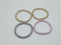 4 Pearl bracelets