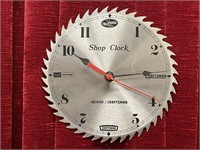 Craftsman 10" Saw Blade Shop Clock - Works