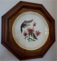 L - FRAMED COLLECTIBLE PLATE (D8)