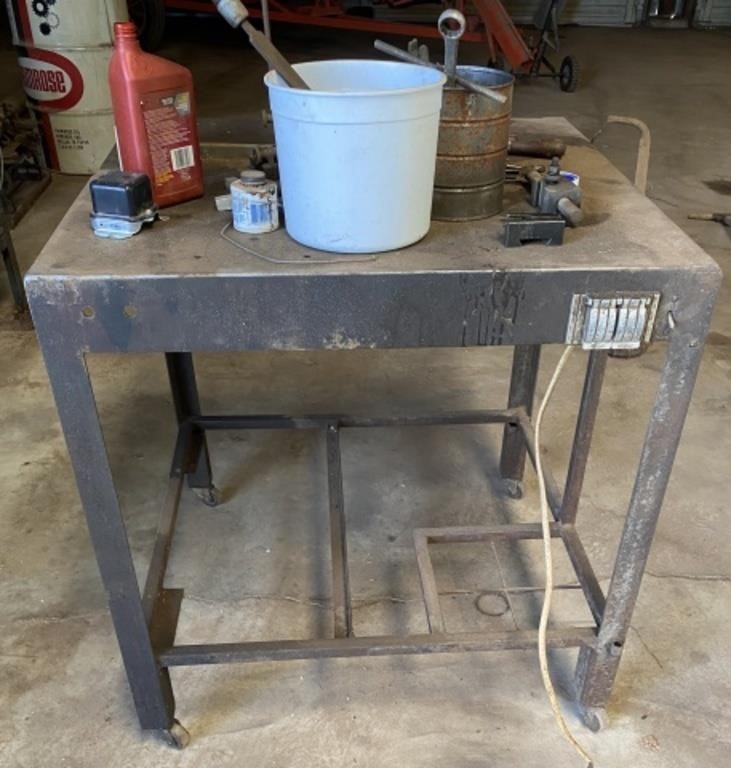 Workbench on Casters & Contents