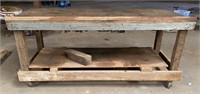 Shop Made Workbench on Casters