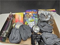 LOT Of Bike Lights, Tubes & Lock