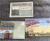 C6)  Vintage souvenir folders postcards